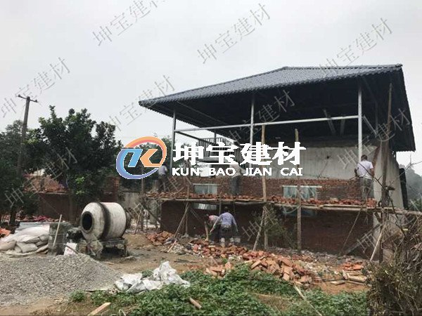 初次安裝樹脂瓦，效果一樣棒棒噠！