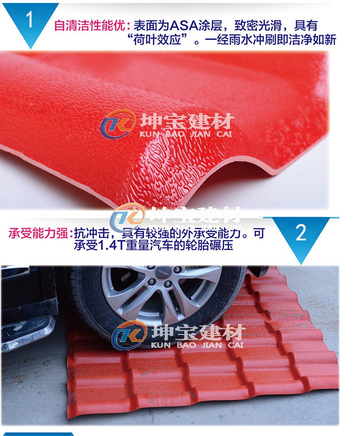 合成樹(shù)脂瓦具有防火防腐蝕等特性