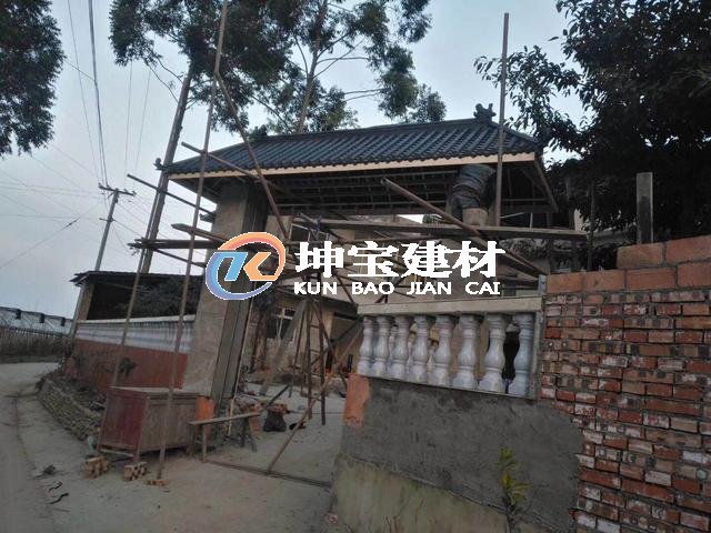 門頭門庭屋檐裝飾仿古一體瓦 圍墻瓦